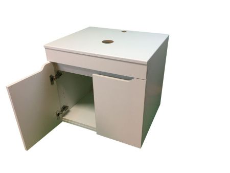 Тумба с раковиной Sintesi STL.W7019_SIN-LVB-APP-403 60х60 подвесная цвет белый