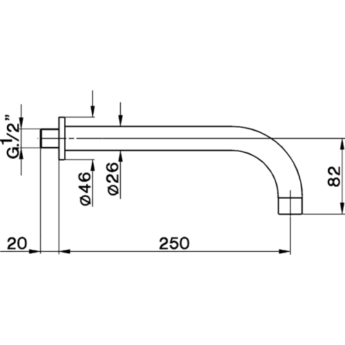 Излив для ванны Cisal ZA00125121 хром - фото 2