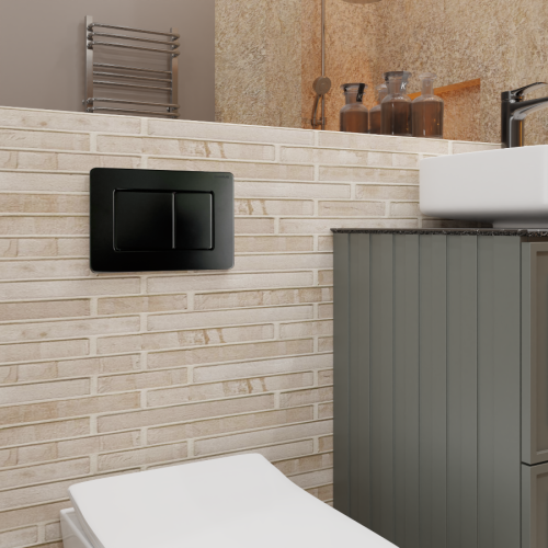 Клавиша смыва механическая CHARUS Robusto FP.310.MB.05 цвет черный матовый - фото 3