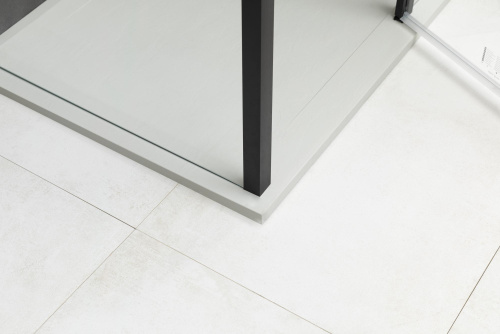 Боковая стенка Allen Brau Priority 3.31018.BBA 90х200 стекло прозрачное профиль черный - фото 4