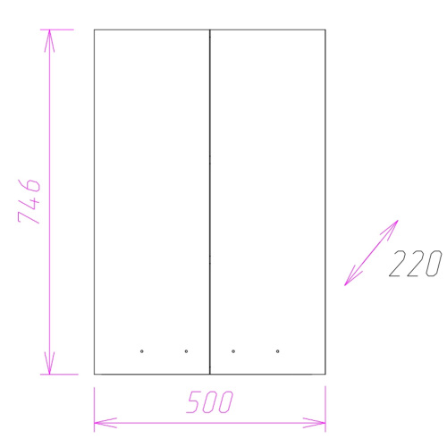 Шкаф Onika Кредо 305001 50х22х75 подвесной - фото 3