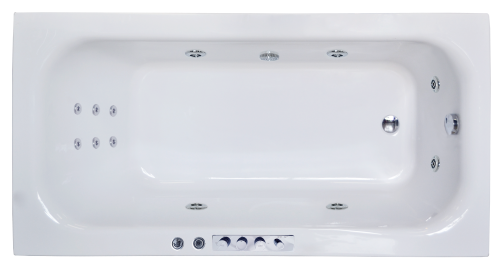 Ванна акриловая гидромассажная Royal Bath ACCORD RB627100CO 180х90 пристенная прямоугольная с каркасом