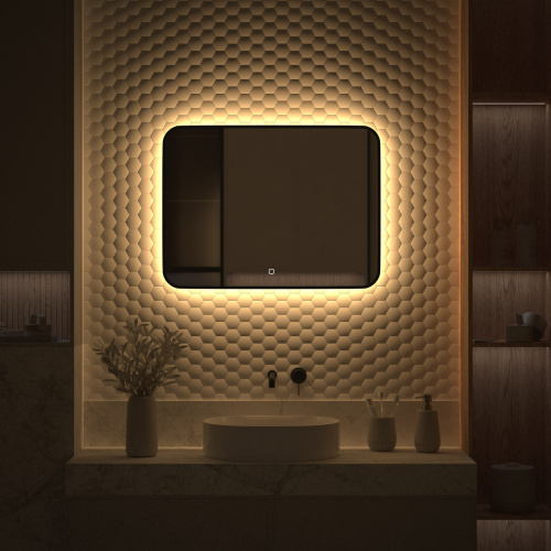 Зеркало в ванную Defesto AURA DF 2977SH 80х60 - фото 5