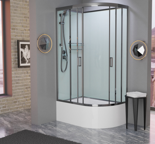 Душевая кабина Frank 188009 120х80 без крыши ориентация левая - фото 2