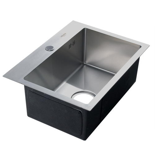 Кухонная мойка Melana ProfLine H5138F сатин 51х38 цвет сатин поверхность матовая - фото 3