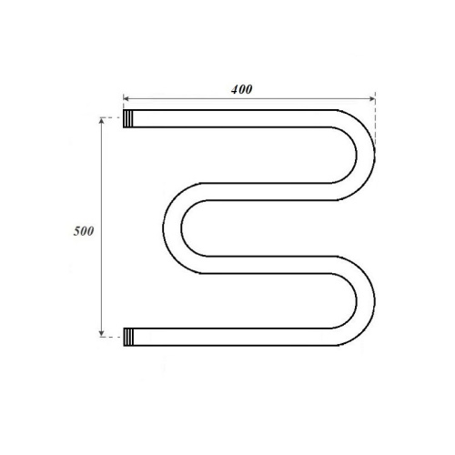 Полотенцесушитель Point М-образный PN37554 водяной хром - фото 2