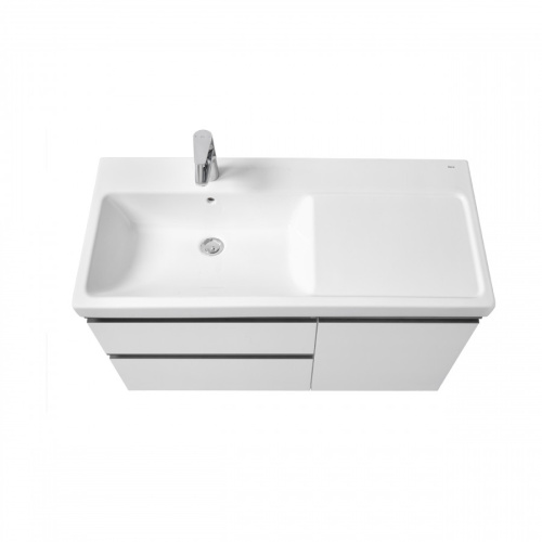 Тумба под раковину Roca Domi 7857626806 104х52х58 подвесная цвет белый - фото 2