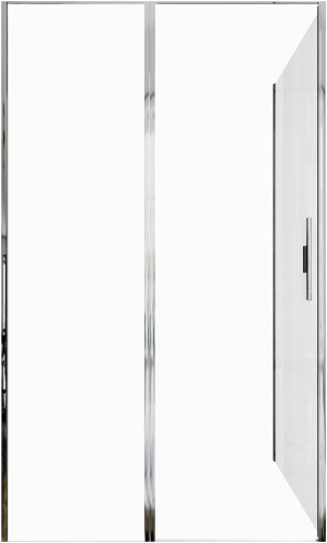 Душевой уголок Allen Brau Priority 3.31007.00 + 3.31019.00 120х100 стекло прозрачное профиль хром глянцевый без поддона - фото 5