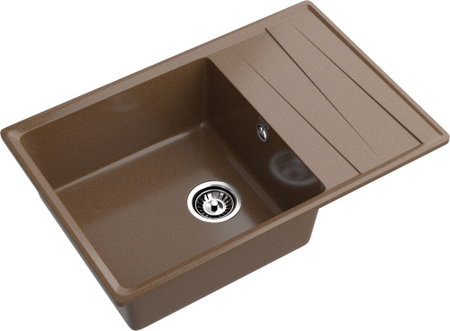 Кухонная мойка Granfest Level LV-760L терракот 76х50 цвет коричневый поверхность матовая - фото 2
