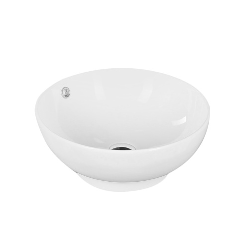 Раковина из сантехнического фарфора Melana 320302-805 42х42 накладная цвет белый без отверстий под смеситель - фото 2