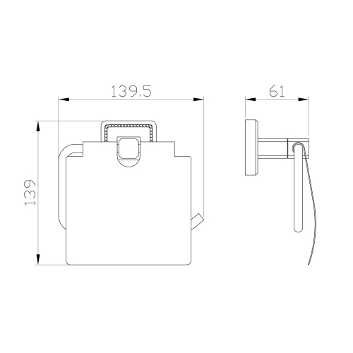 Бумагодержатель Wonzon & Woghand Roma WW-7226 - фото 3