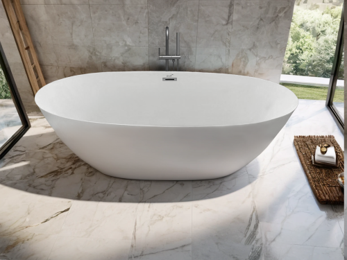 Ванна акриловая Cerutti SPA CT10517 170х80 отдельностоящая овальная с ножками