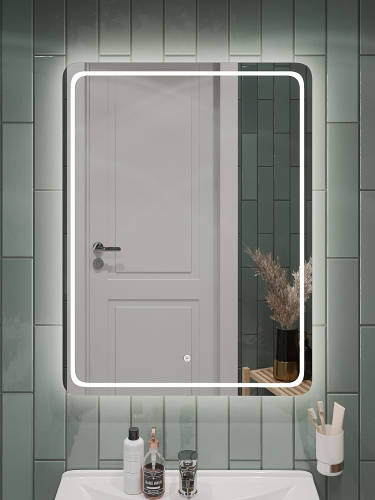 Зеркало в ванную Orange Nature ON-60ZE 60х80 цвет белый - фото 5