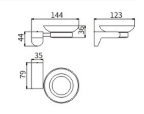 Мыльница CeramaLux Neo 51004 - фото 2