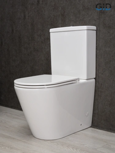 Унитаз напольный с бачком Gid Cortado Tn2189 (62247Y) белый с сиденьем микролифт безободковый - фото 2