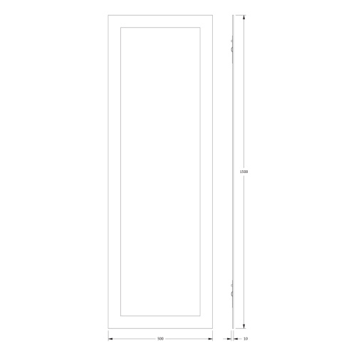 Зеркало в ванную Evoform Fashion BY 0422 50х150 цвет хром - фото 2