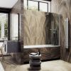 Душевая шторка на ванну Maybah Glass MGV-782-5 70х140 стекло прозрачное профиль хром ориентация универсальная