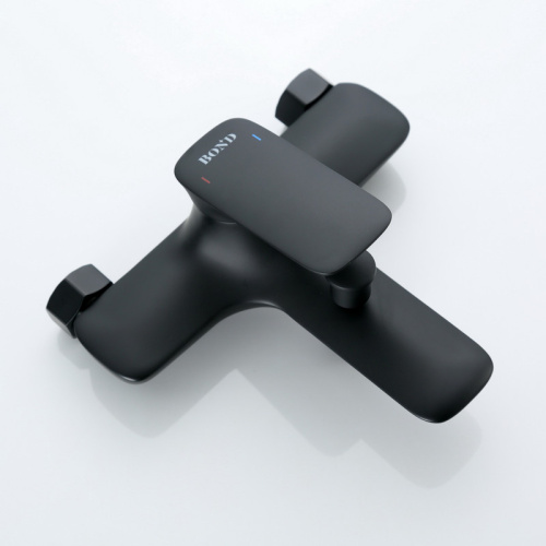 Смеситель для ванны Bond Cube B03-3188 настенный черный матовый - фото 2