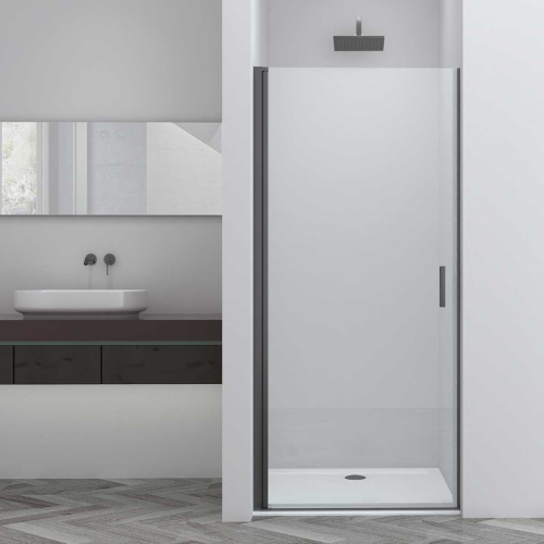 Душевая дверь Vincea Alpha VDP-3AL800CLGM 80х195 стекло прозрачное профиль вороненая сталь