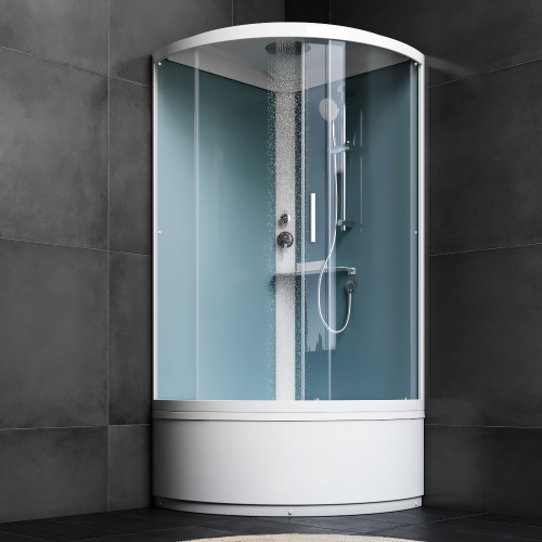 Душевая кабина Am.Pm X-Joy W88C-401A-090WT 100х100 четверть круга с крышей ориентация универсальная - фото 3