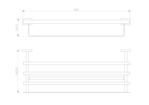 Полотенцедержатель Wonzon & Woghand Flat WW-9781 - фото 2