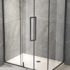 Душевой уголок Veconi Rovigo RV034B-12090-01-C7 120х90 стекло прозрачное профиль черный без поддона
