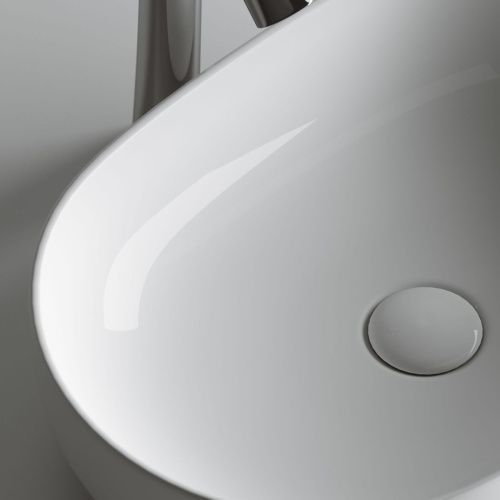 Раковина из сантехнического фарфора Ceramica Nova ELEMENT CN6047 60х40 накладная цвет белый без отверстий под смеситель - фото 5