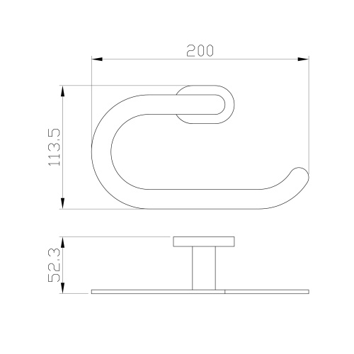 Полотенцедержатель (кольцо) Wonzon & Woghand First WW-8413 - фото 2