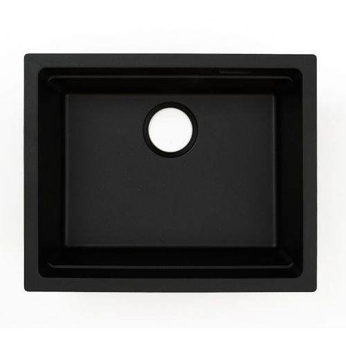 Кухонная мойка Grandex Aqua 500205 56х45 цвет черный металлик поверхность матовая - фото 4