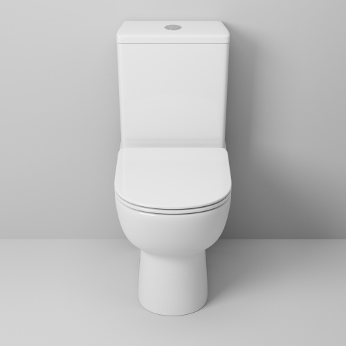 Унитаз напольный с бачком Grossman Санфаянс GR-4448S белый глянцевый с сиденьем микролифт безободковый каскадный смыв - фото 3