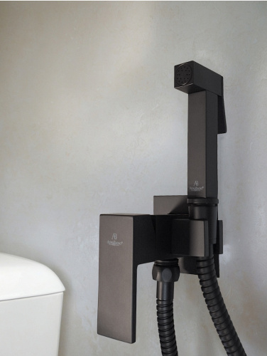 Гигиенический душ со смесителем AltroBagno BM AltroBagnoBM060122MB черный матовый - фото 2