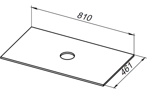 Столешница Allen Brau Reality 1.32023.B 81х46 накладная цвет бежевый - фото 4