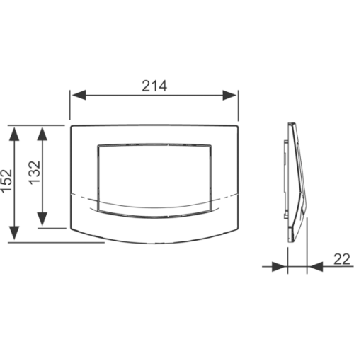 Панель смыва механическая Tece TECEambia 9240101 цвет бежевый - фото 2