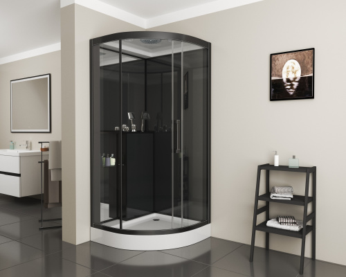 Душевая кабина Grossman GR260 100х100 четверть круга с крышей ориентация универсальная - фото 2