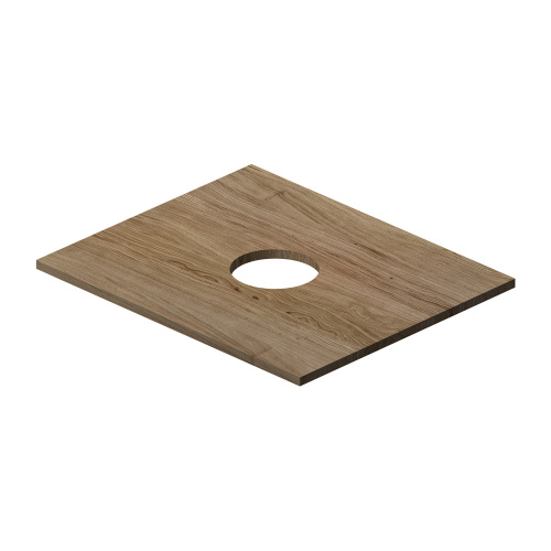 Столешница Am.Pm Func M8FST0600OF 60х50 накладная цвет темное дерево - фото 2