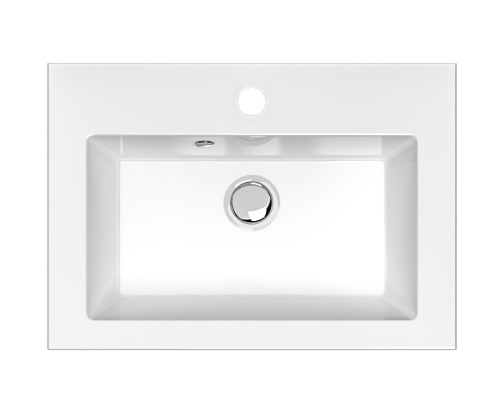 Раковина из литьевого мрамора Uperwood Eva 4548340001 50х35 полувстраиваемая цвет белый - фото 5