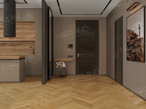 Ламинат Norland Elegant Herringbone Strong LF304-09 Дуб Хайнан толщина 1.2 см 34 класс 600х100 - фото 2