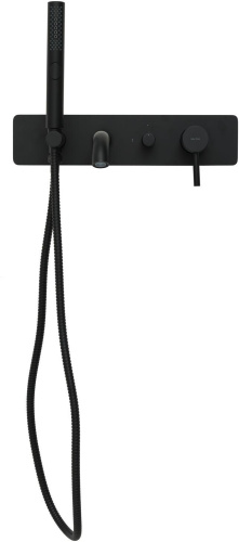 Смеситель для ванны с душем Allen Brau Priority 5.31006-31 встраиваемый в стену черный - фото 4