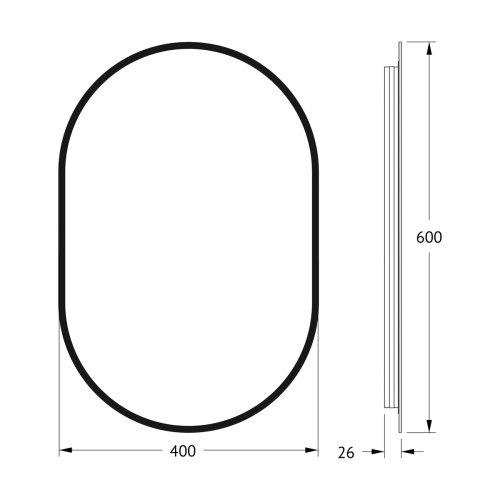 Зеркало в ванную Defesto AURA DF 2921 40х60 - фото 2