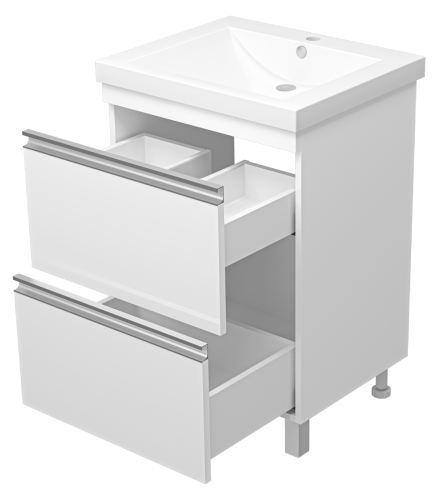 Тумба под раковину Misty Ингрид П-Инг-01060-012Я 56х46х71 напольная - фото 4