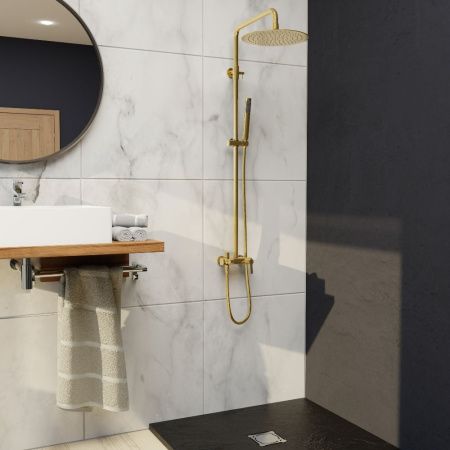 Душевая стойка RGW Shower Panels 51140131-06 настенная цвет золото