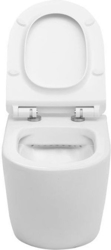 Чаша унитаза подвесная Aquanet Cetus CETUS-W цвет белый без сиденья безободковая каскадный смыв - фото 3