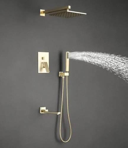 Душевая система ALMAes Elbe TVZ-0815 встраиваемая цвет золото - фото 3