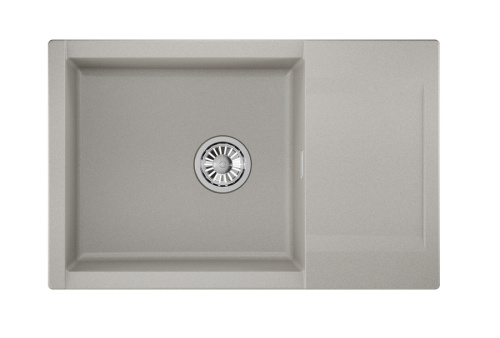 Кухонная мойка Granula 7807, БАЗАЛЬТ 78х50 цвет серый поверхность матовая - фото 2