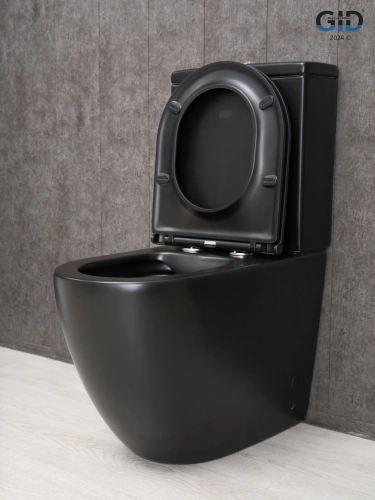 Унитаз напольный с бачком Gid Convexo Tn2188Bm (62250Y) черный матовый с сиденьем микролифт безободковый - фото 5