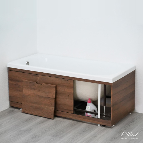 Экран под ванну Alavann Rita 170 см ALV0719005 фронтальный МДФ съемный/раздвижной коричневый - фото 2
