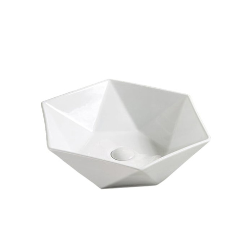 Раковина из сантехнического фарфора Melana A482B-805 49х49 накладная цвет белый без отверстий под смеситель - фото 3