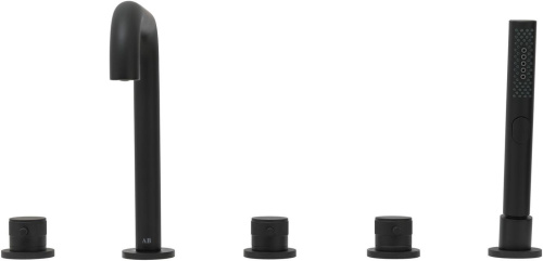 Смеситель Allen Brau Priority 5.31007-31 на борт ванны черный - фото 4