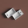 Раковина из сантехнического фарфора Ceramica Nova ELEMENT CN6051RMW 40х20 подвесная цвет белый 1 отверстие под смеситель