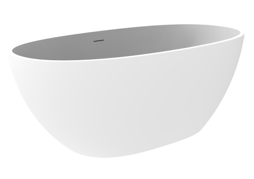 Ванна из искусственного камня Timo LEMPI LEMPI1700 170х78 отдельностоящая овальная - фото 2